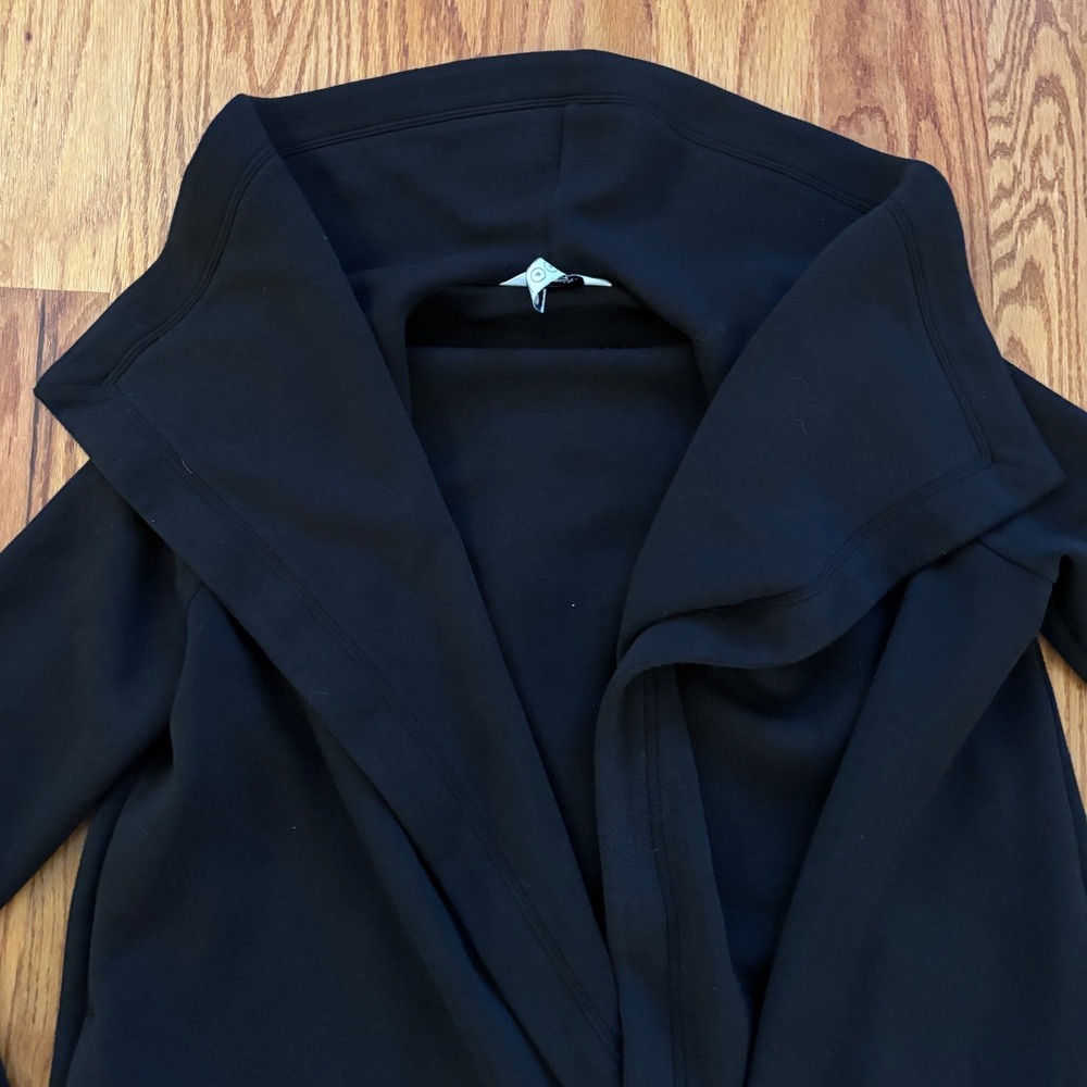 Spanx Airessentials Drape Front Jacket Very Black… - image 3